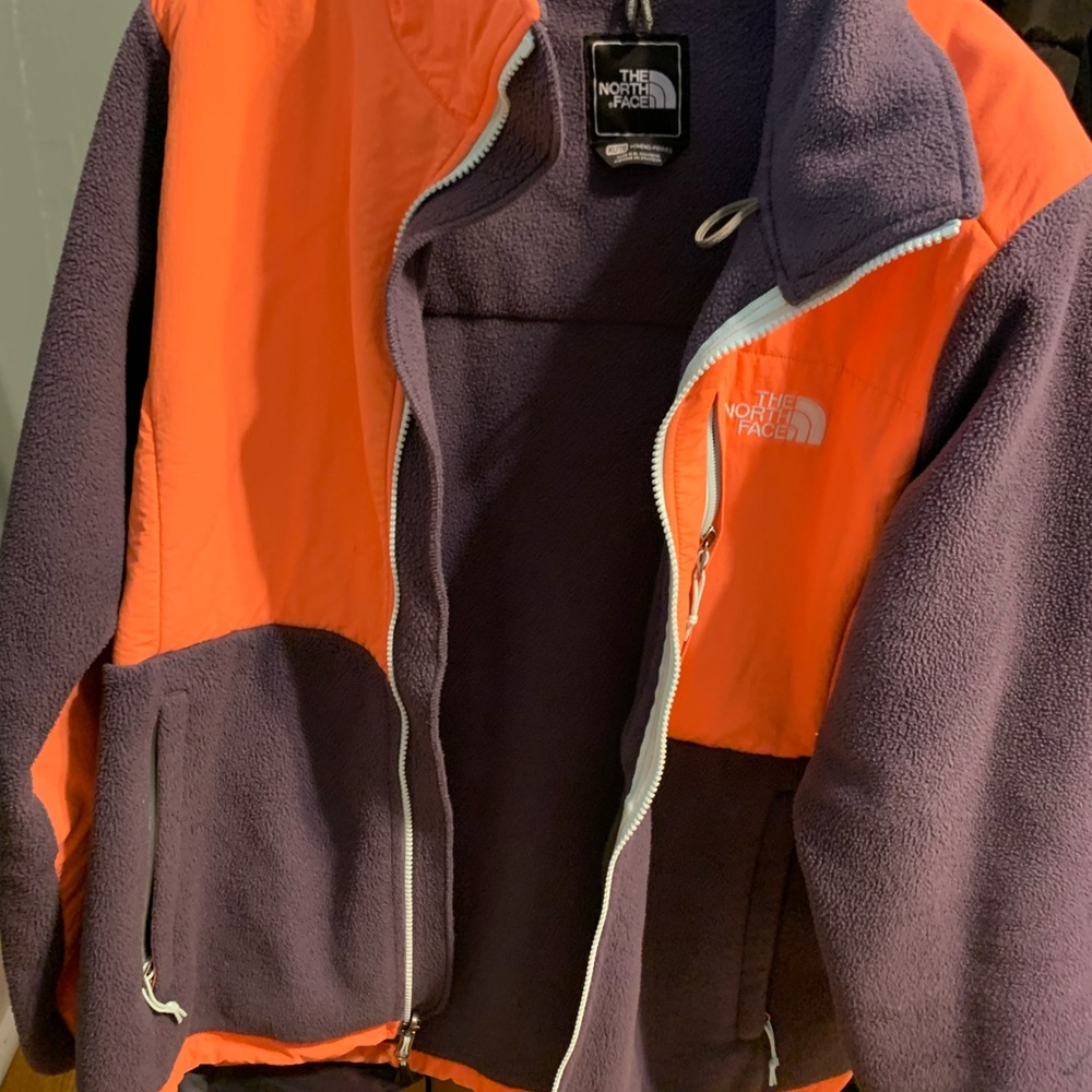 Denali north face freeze. Coral and purple. Size xl